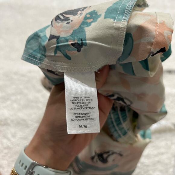 Guess Women's Sz M Floral Multicolor Romper Off The Shoulder Y2K Clubbing Era - Picture 8 of 8